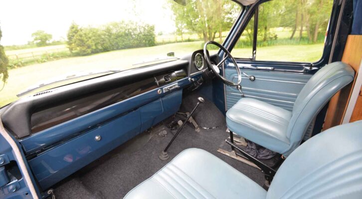 The cab of a Mk 1 Transit