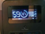 The energy meter on the EcoFlow Delta Max 2 displaying 59 minutes of battery left