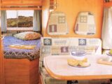 The dinette and a rear corner bed