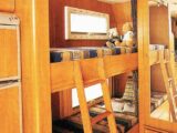 The bunk beds in the