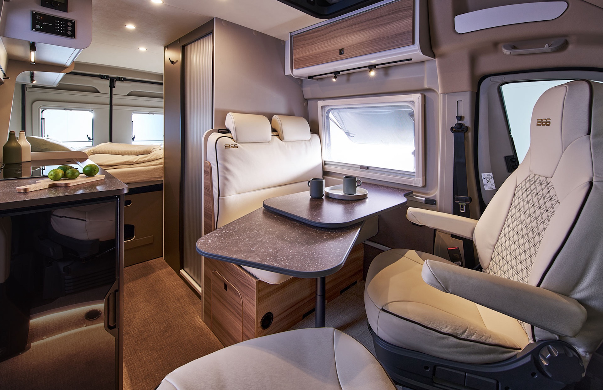 Interior of Bürstner B66 C600 campervan