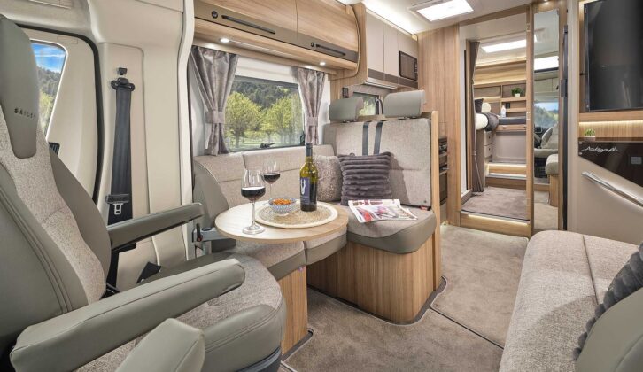 The front lounge in the Autograph 79-4T