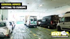 Campervans waiting to get off a ferry