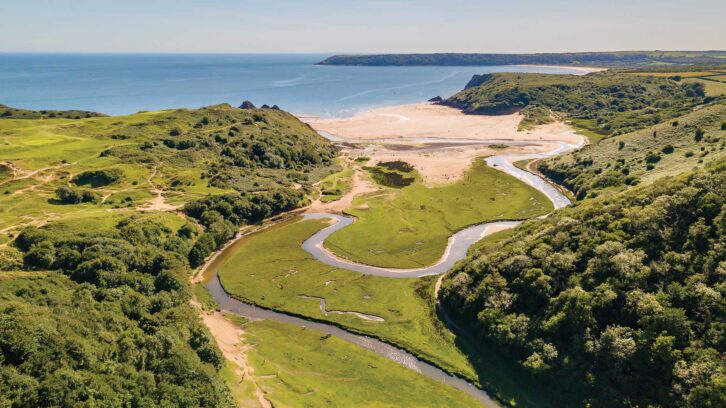 Three Cliffs Bay