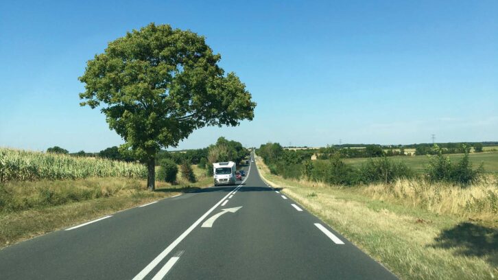 The view while on Routes Nationales