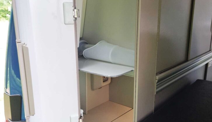 The rear storage locker