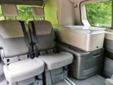 The belted rear seats