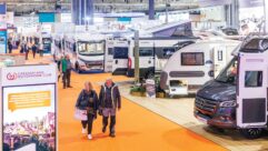 Visitors at the Motorhome and Caravan Show