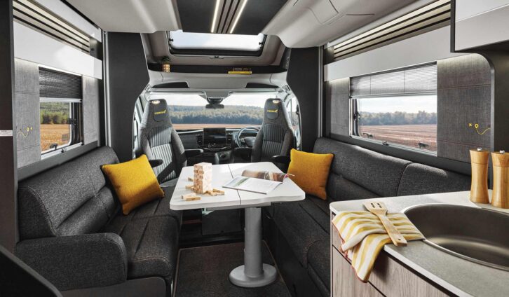 Swift has unveiled its Trekker coachbuilt range, which promises campervan styling in a motorhome body