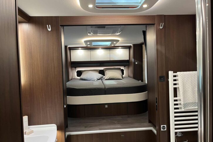 The rear bed in the Morelo