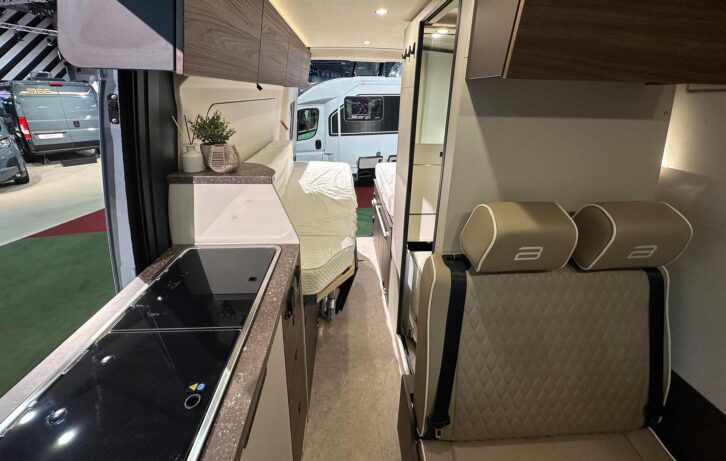 Looking down the interior of the Habiton HMX 6.0