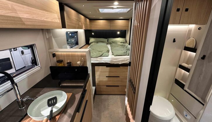 The rear island bed in the SFT 7.5