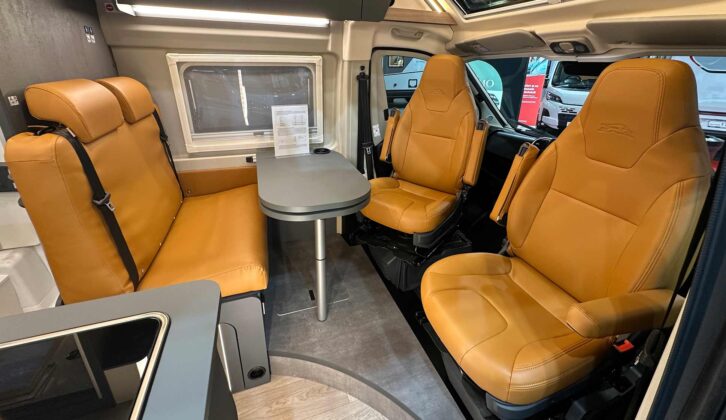 The "Matera" cognac coloured-eco-leather