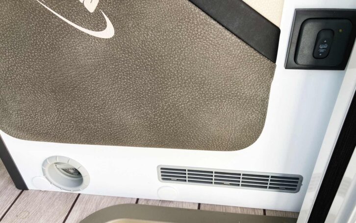 One of the heater vents