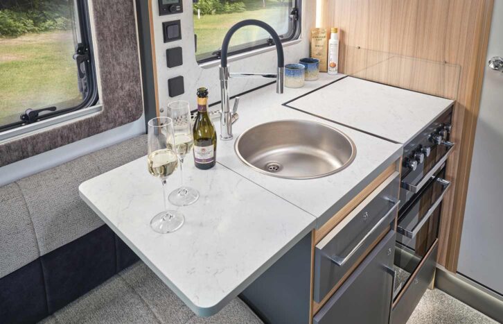 The kitchen of a 75-4