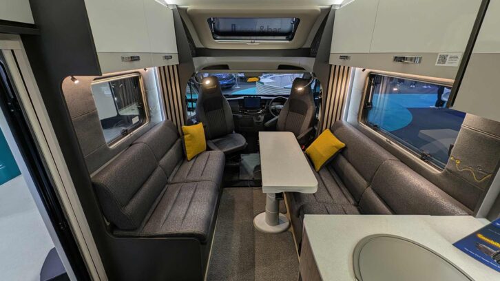 The lounge in the Trekker 584