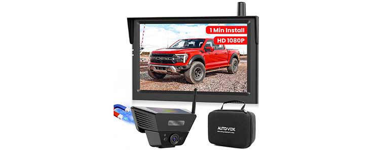 AUTO-VOX Solar Magnetic Wireless Reversing Camera Kit