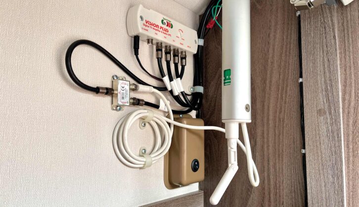 The original TV antenna installation