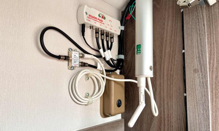 The original TV antenna installation