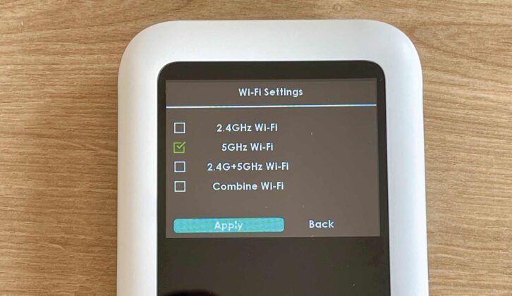 Select the Wi-Fi setting
