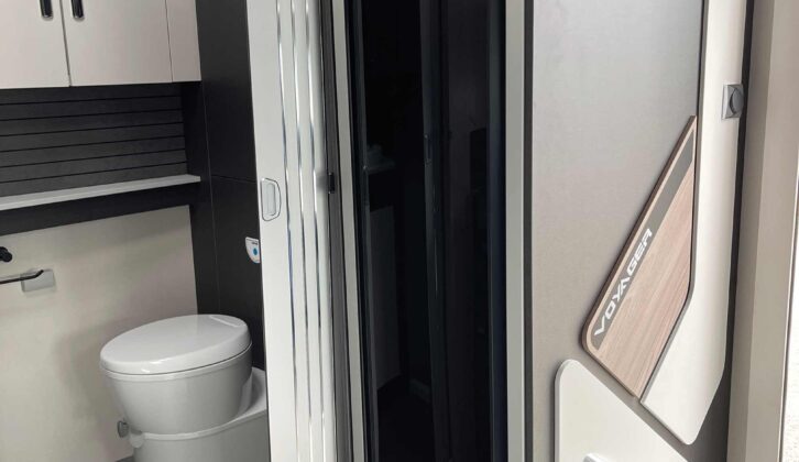 The entrance to the washroom