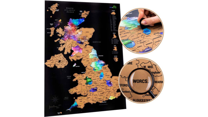 Scratchable UK Map