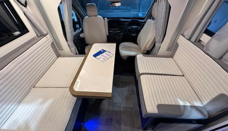 The lounge in the Rimor Sailer 55 Plus