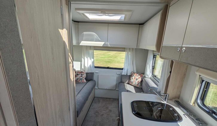 The rear lounge in the Elddis Whirlwind GT 196+
