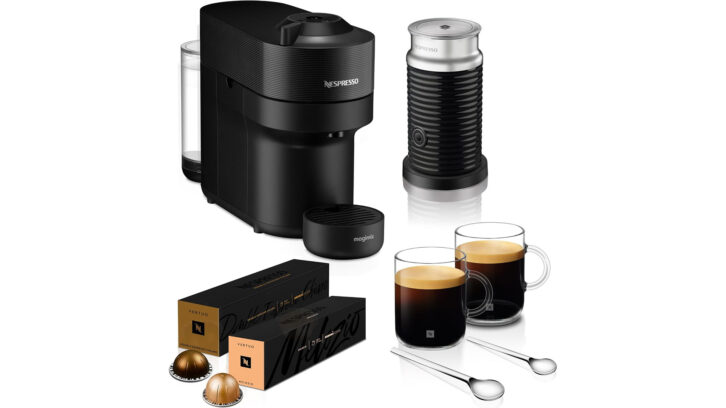 Nespresso Vertuo Pop Barista Coffee Machine Bundle