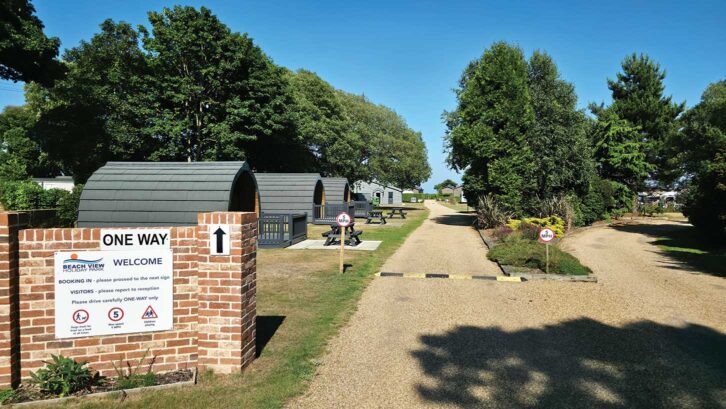 The entrance to Beach View
