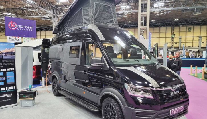 Beefy OZ Racing wheels and BF Goodrich All-Terrain tyres on a Bespoke Leisure ’van