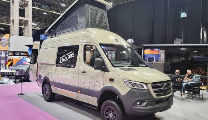 A campervan with General Grabber tyres and overland-style alloys