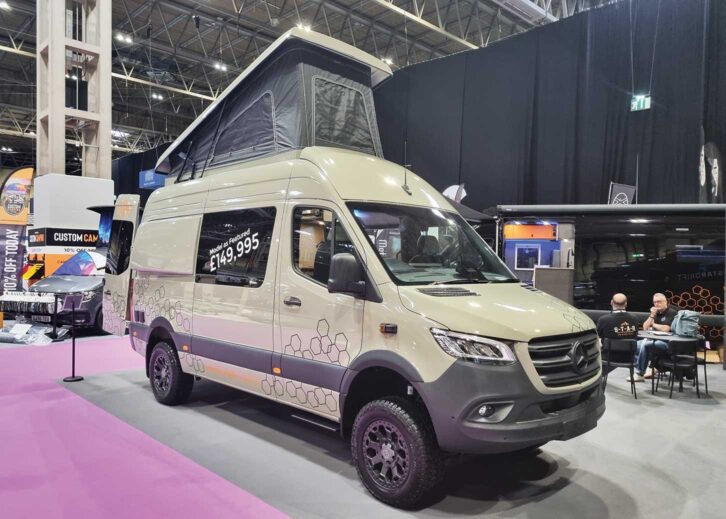 A campervan with General Grabber tyres and overland-style alloys