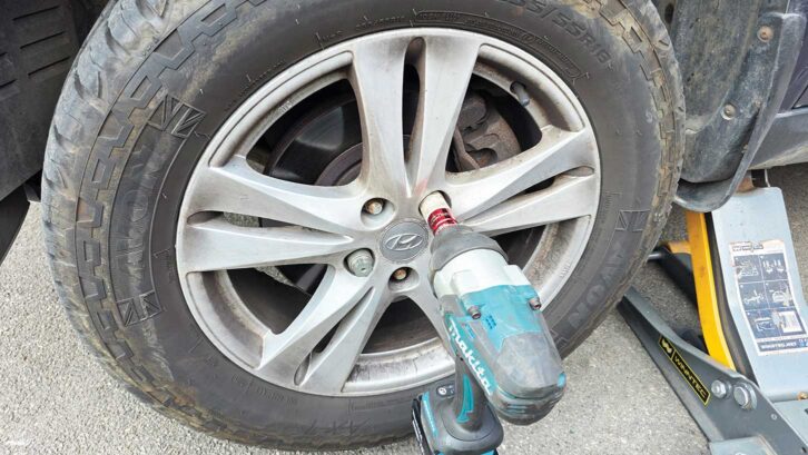 Fitting the new fixings