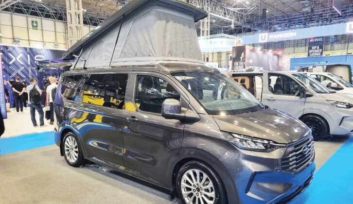 A campervan with Transit Custom/Tourneo 19-inch 12-spokes