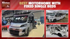The best motorhome with fixed single beds