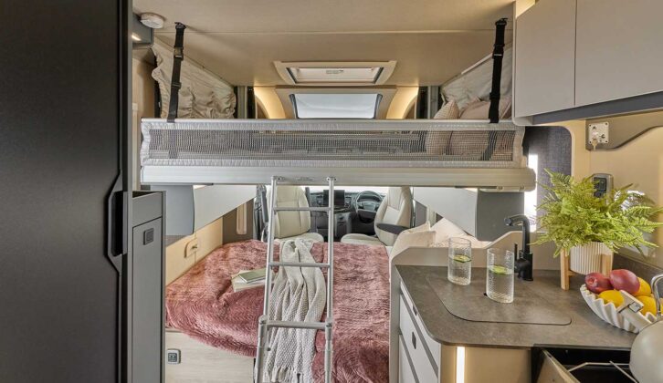 The optional dropdown bed