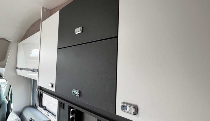 Head-height lockers in the kitchen