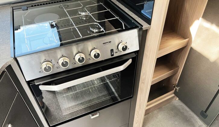 The 564's Thetford Triplex combination oven/grill