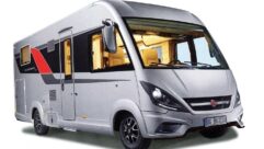 A silver Bürstner Elegance