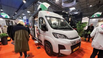A campervan on display at a previous NEC Show
