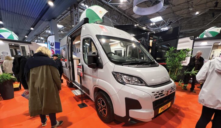 A campervan on display at a previous NEC Show