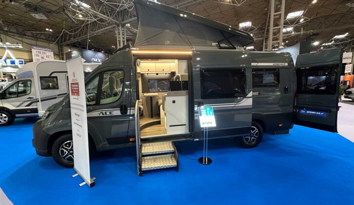 The 1200 SLT with its optional pop-up roof