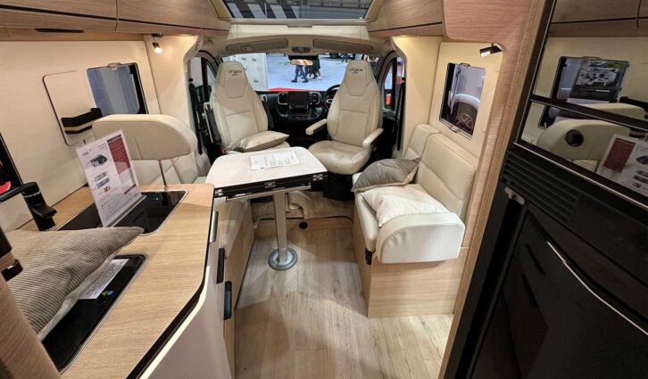 The lounge in the Rapido C66 Optimum Line