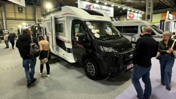 A Pilote motorhome on the display at the NEC
