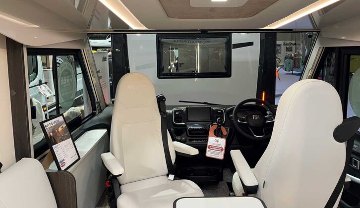 The cab seats in the K Yacht 80