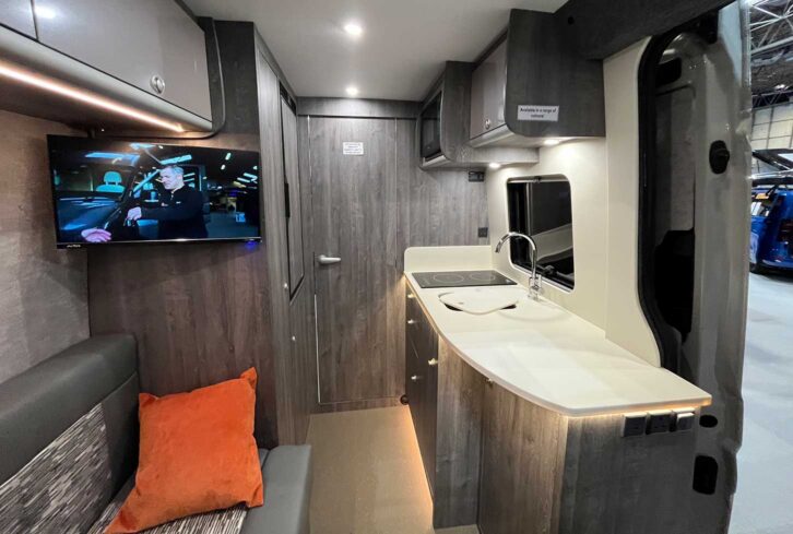 Looking down towards the rear of the Darwin