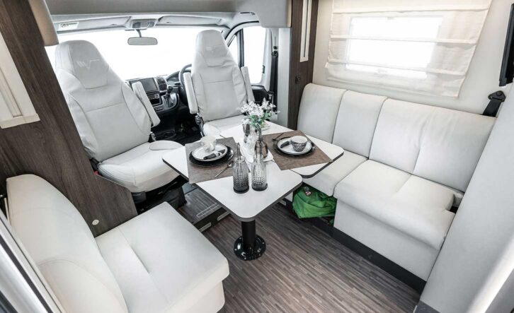 The front lounge in the Kea 80