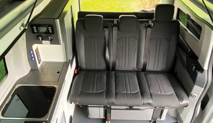 The bench seat in the Panama