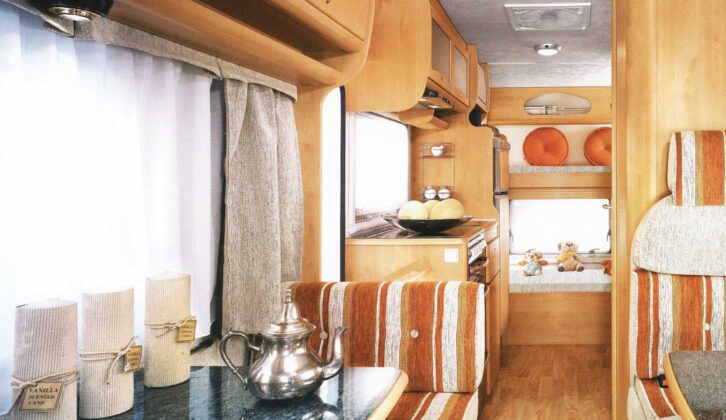 Looking down towards the rear of a Tandy 640